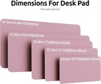 YSAGi Leather Desk Protector, Office Mat, Large Mouse Mat, Non-Slip PU Leather - Image 4