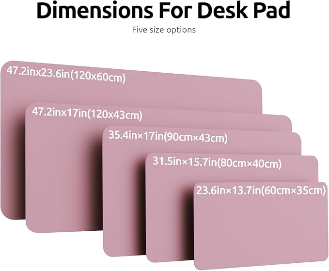 YSAGi Leather Desk Protector, Office Mat, Large Mouse Mat, Non-Slip PU Leather - Image 4