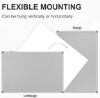 36x24-Inch Gray Felt Bulletin Board - Image 5