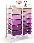 DORTALA 15-Drawer Rolling Storage Cart