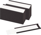 LLPT Magnetic Label Holder 3" x 1" 26 Packs C Channel 300g White Paper Cards by LLPT-AllAboutAdhesiveTapes