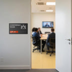 Conference Room Sign, Office Door Signs Do Not Disturb, In Use Available Slider - Image 7