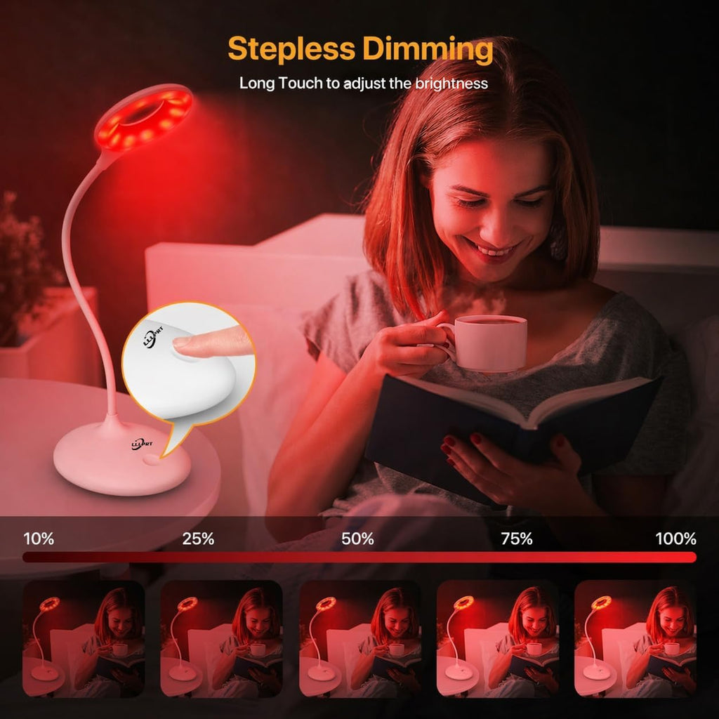 desk lamp with 670nm red light therapy for, package contents