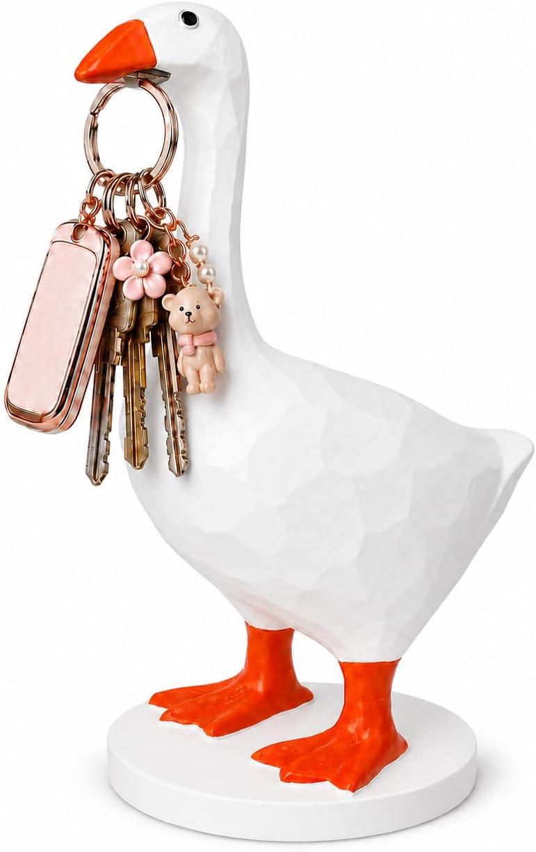 GRAPMKTG 7 Inch Mini Magnetic Desk Goose, Desktop Statue