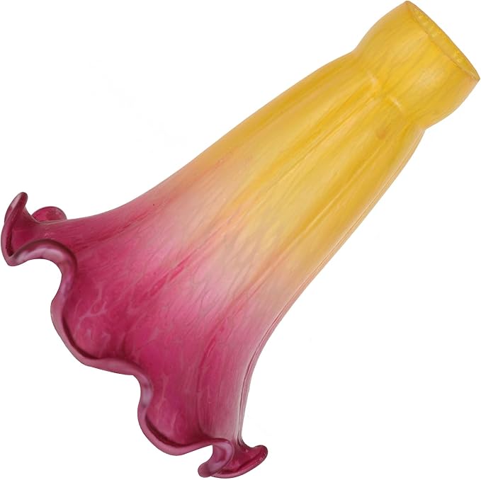 Bieye LS13S Lily Flower Blown Glass Lampshade by Bieye