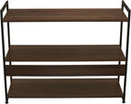 household essentials jamestown wide 3 shelf open storage on a desk or shelf