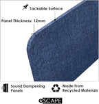 Escape 12" Freestanding Desk Divider | Eco-Friendly Acoustic Privacy Screen | - Image 5