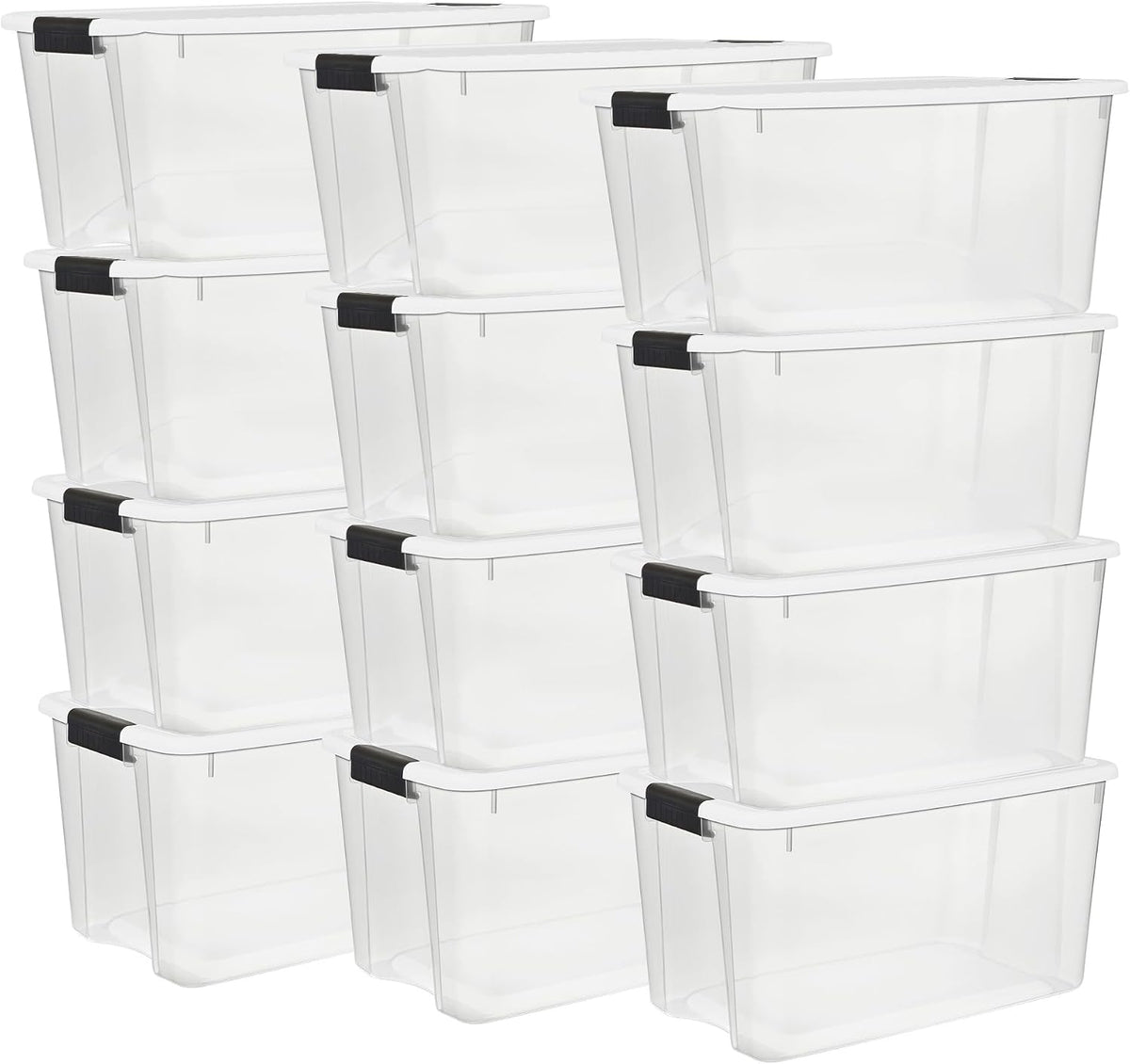 Sterilite 12-Pack Ultra Latching Box, Storage Bins