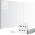 G Gamit Large Felt Wall Tiles Bulletin Board 59”x36”, Large Cork Board by GGAMIT
