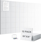 G Gamit Large Felt Wall Tiles Bulletin Board 59”x36”, Large Cork Board by GGAMIT