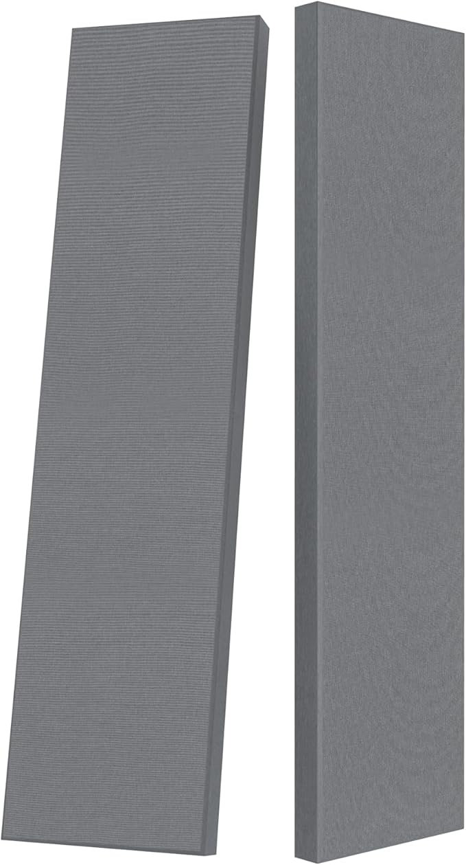 2” Thick Acoustic Panels with Hanging Brackets to the Wall, Light Grey by UMIACOUSTIC
