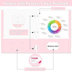 Two Pocket Portfolio Folders, PANDRI 60 Pack 3 Hole Punched 2 Pocket Folders - Image 3