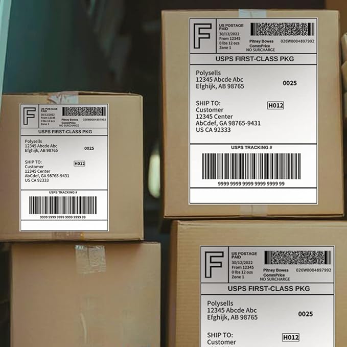 POLYSELLS Self Adhesive Address Shipping Labels - Image 7