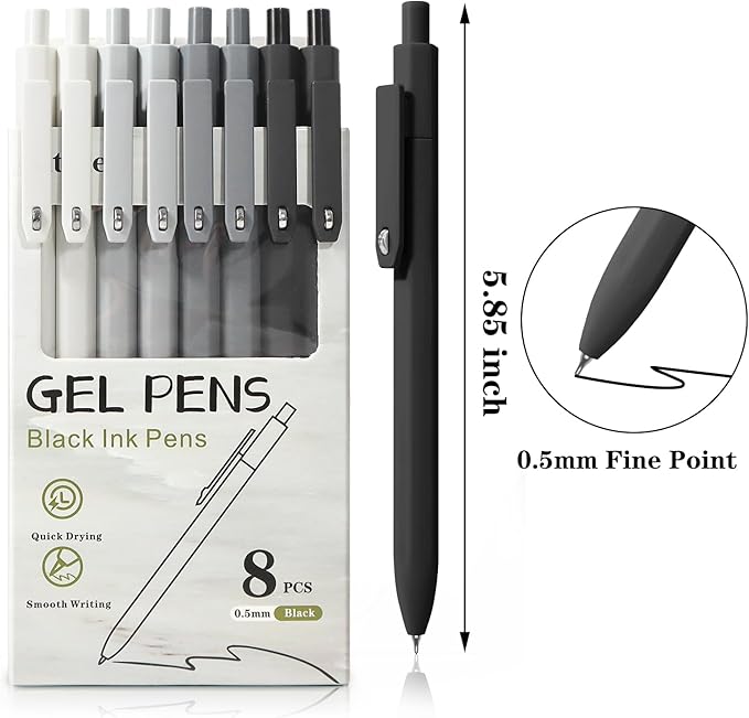 Piochoo Gel Pens, Note Taking, School Supplies, Cute Office Pens - Image 2