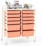 Giantex 12 Drawers Rolling Storage Cart, Classroom Organizers by Giantex