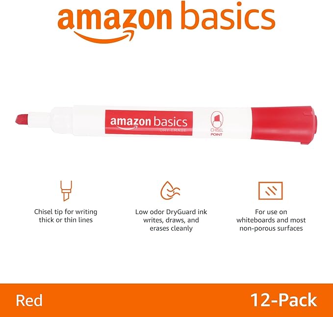 Amazon Basics Dry Erase Markers - Image 2