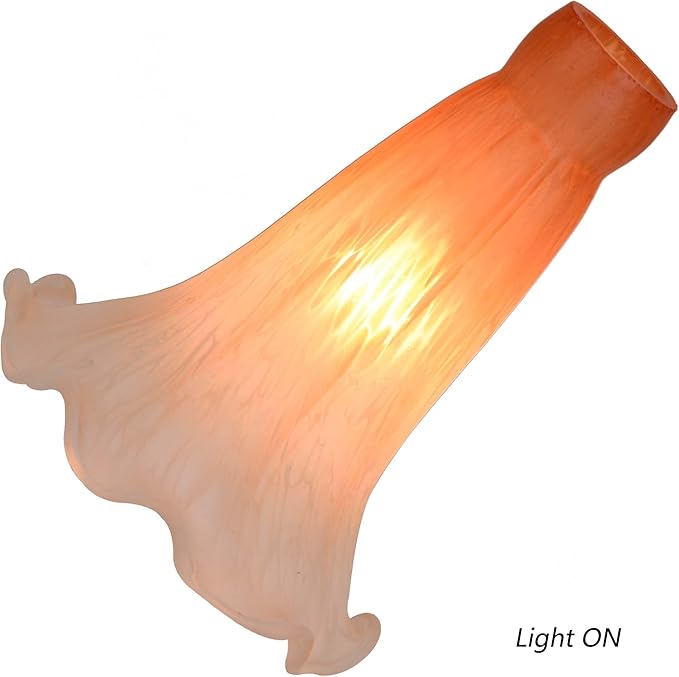 Bieye LS01S Lily Flower Blown Glass Lampshade - Image 2