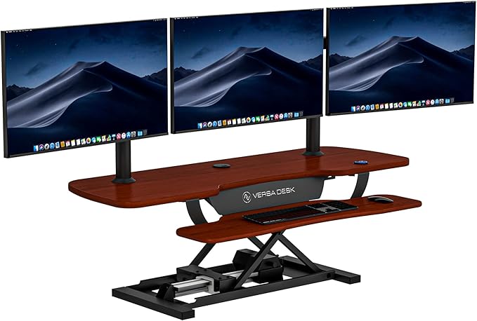 VERSADESK 48 Inch Electric Height Adjustable Ergonomic Desk Converter, by VERSADESK