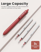 STAGEEK Red Gel Pens, Fine Point Retractable Smooth Writing Pens - Image 2