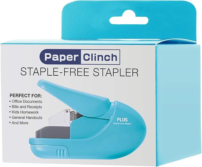 Plus Paper Clinch Compact Staple-Free Stapler - Image 8