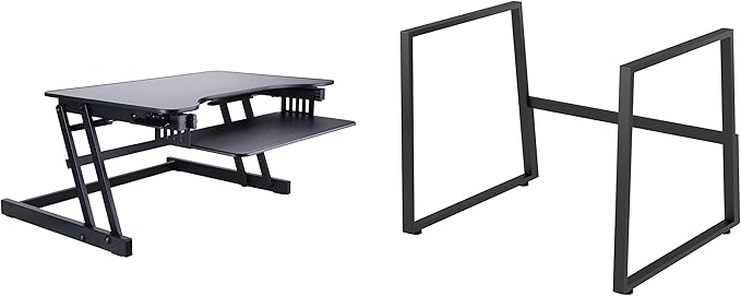 Rocelco 32" Height Adjustable Standing Desk Converter by Rocelco