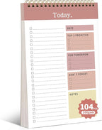 104 Pgs To Do List Notepad, 52 Undated Sheets Duplex-printed Daily Planner by ALKALO