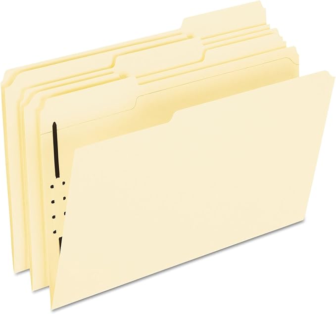 Pendaflex Manila Fastener Folders, Legal Size, 1 Fastener, 1/3 Cut by TOPSProducts