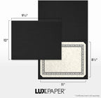 LUXPaper 9.5" x 12" Certificate Holders | Black Linen | 100lb. Cover | 250 Qty - Image 4