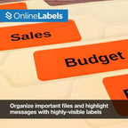 Neon Red Address Labels - Image 6