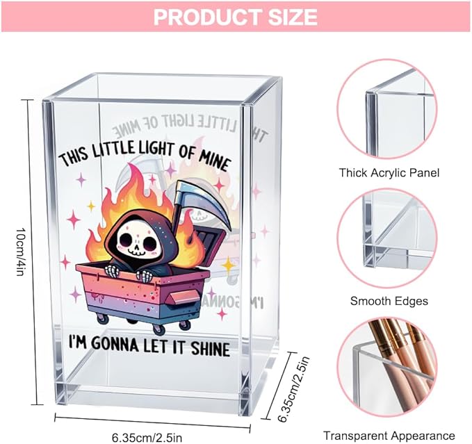 Vgrti This Little Light Of Mine I'm Gonna Let It Shine Acrylic Cosmetic Pencil - Image 2