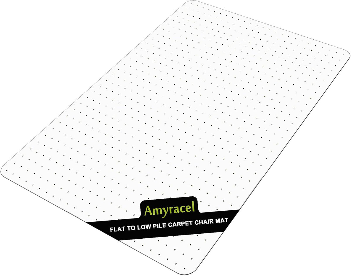 Amyracel Office Chair Mat, 60" x 46" Easy Glide Plastic Floor Mat, ...