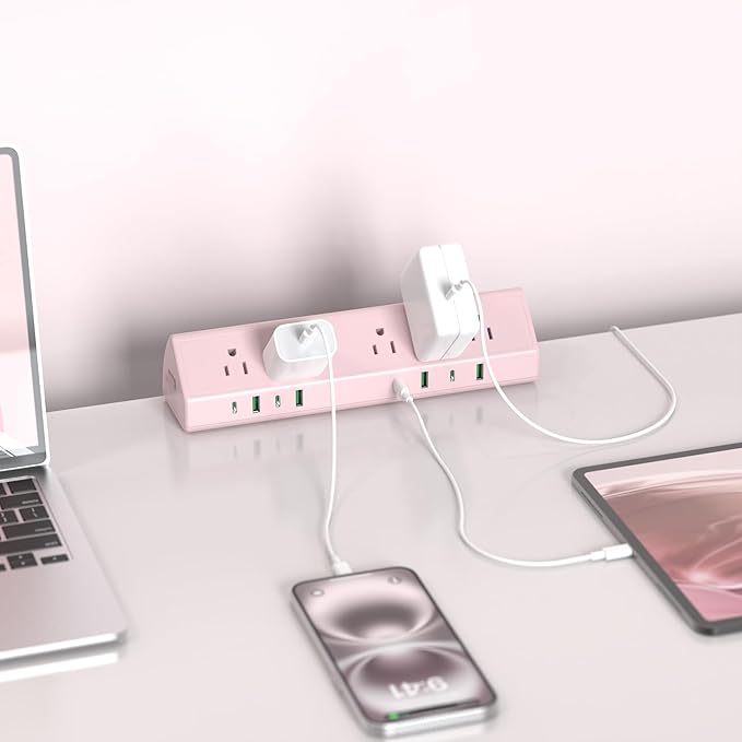 Jgstkcity Desk Clamp Power Strip, 45W Fast Charging Station, 4 USB-C, 4 USB-A - Image 5