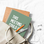 XQLZY This Meeting Could Have Been A Fist Fight Green Spiral Notebook, Funny - Image 5