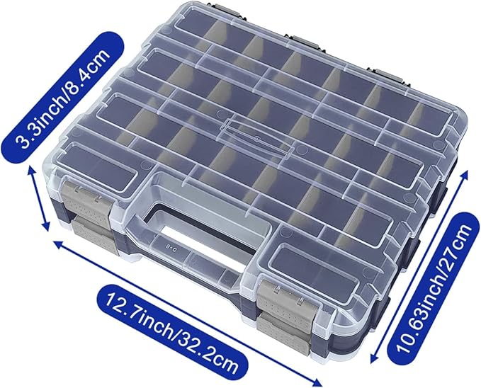 Double Side Tool Box Organizer, Hardware Storage Box, Portable Small Parts - Image 4