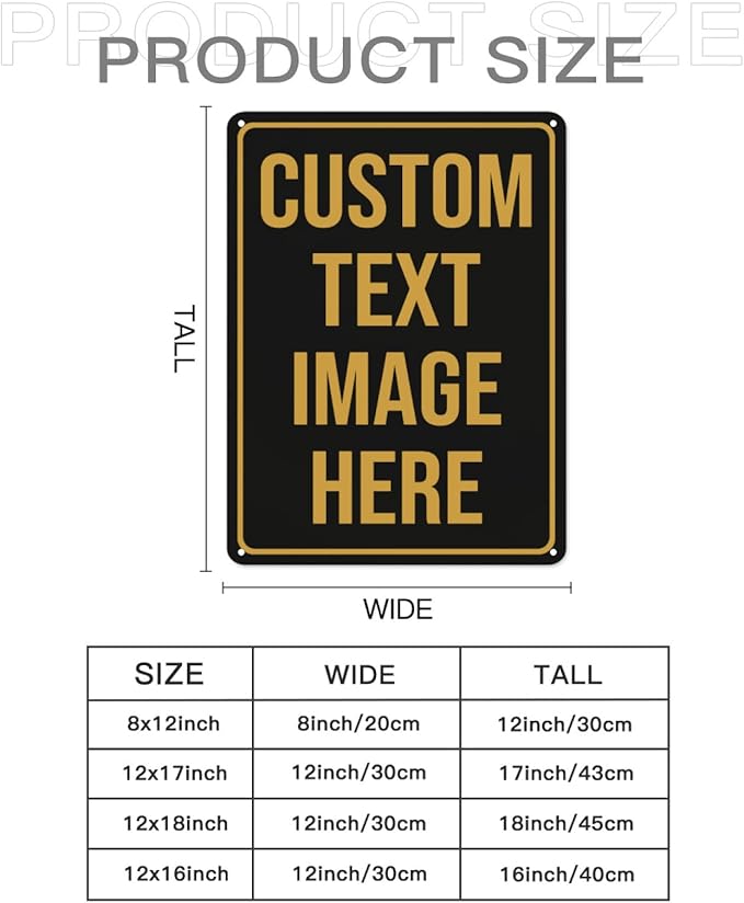 Custom Signs, Custom Sign, Metal Sign Customized Sign Personalized Metal Signs - Image 2