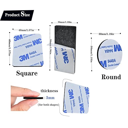 108 Pcs Double Sided Foam Tape, Heavy Duty 3mm Thickness Self-Adhesive Mounting - Image 2