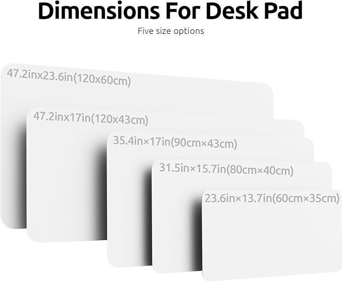 YSAGi Leather Desk Protector, Office Mat, Large Mouse Mat, Non-Slip PU Leather - Image 4