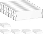 Richboom Acrylic Wall Name Plate Holder, 2x8 Inch, 60 Pack Clear Acrylic Sign by Richboom