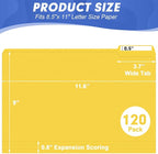 File Folder, HERKKA 120 Pack 1/3 Cut Tab File Folders, File Folders Great - Image 2