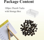 Galdexi 100pcs Upholstery Thumb Tacks - Image 3
