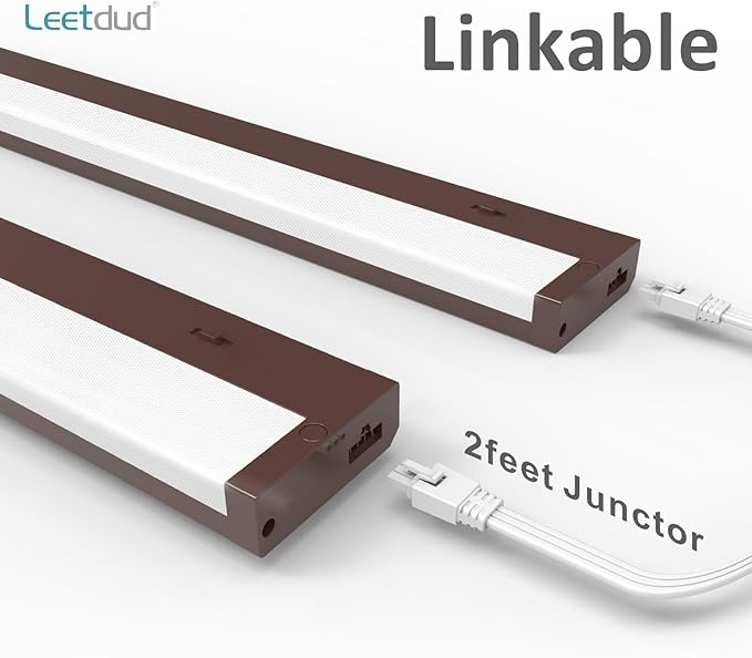 Leetdud LED Under Cabinet Lighting Hardwired or Plug in, 32 Inch 16W, Dimmable - Image 4