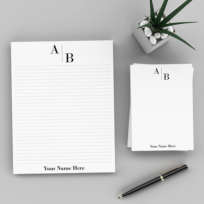 PrintPPS Personalized Monogram Notepads by PrintPPS