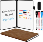 AGM Portable White Board Dry Erase Notebook, 8.4" x 6" Double Sided Folding by AGM