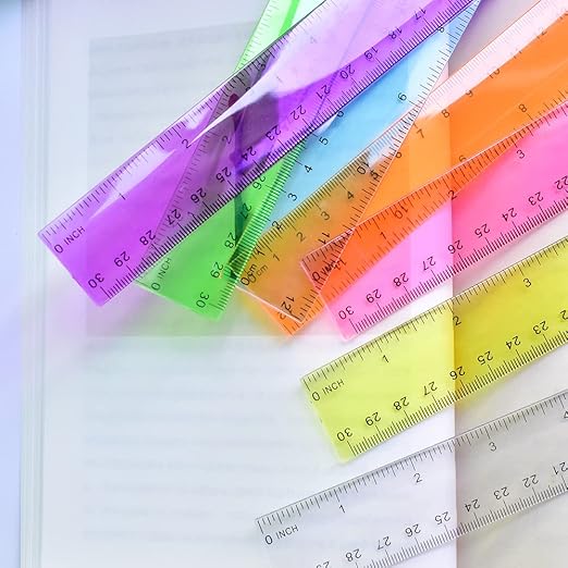 Color Transparent Ruler Plastic Rulers - Image 2