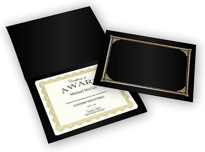 Geographics Classic Linen Certificate/Document Covers, 12.5” x 9.75” - Image 3