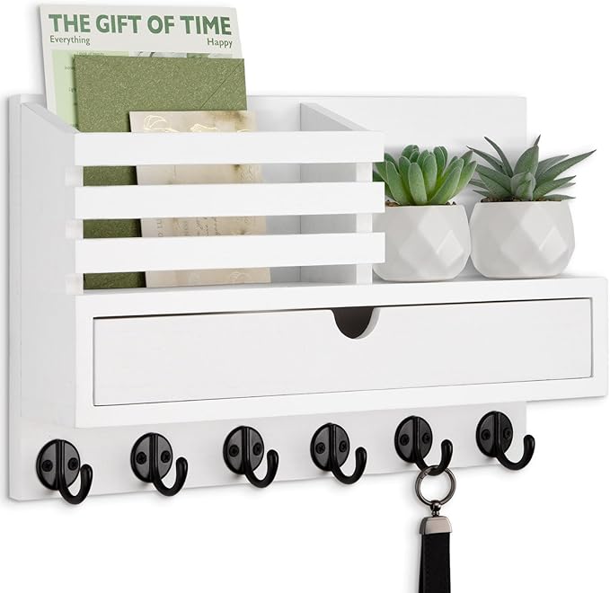 Lucundm Key Holder Wall Mount, Mail Holder by Lucundm