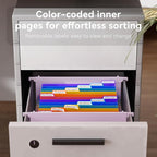 ThinkTex Plastic Expanding Hanging File Folders, 12 Accordion Pockets, Large - Image 3