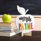 Custom Teacher Name Plate for Desk Classroom Wooden Personalized Office Name - Image 2