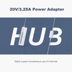 YH9AC Powered USB Hub 10Gbps, intpw 12 Port USB C Hub - Image 6