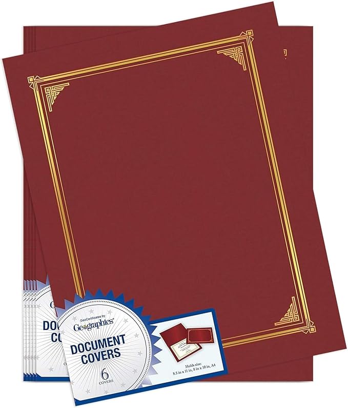 Geographics 45333 Certificate/Document Cover, 12 1/2 x 9 3/4 by Geographics